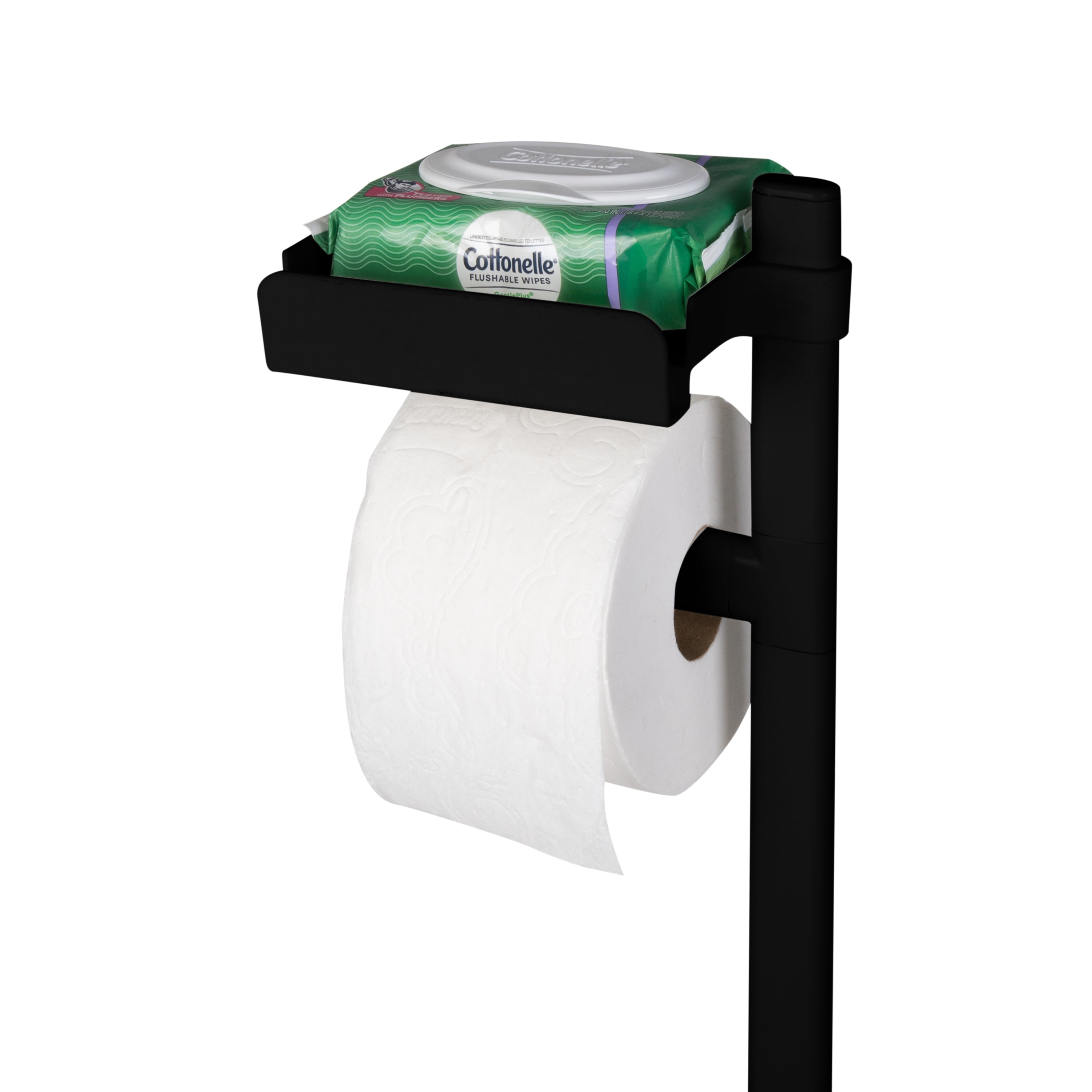 Bath Bliss 3 in 1 Toilet Paper Dispenser in Black