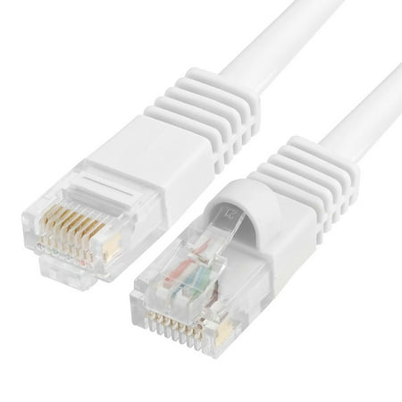 CMPLE Cat5e Ethernet Network Patch Cable 350 MHz RJ45 â 25 Feet White