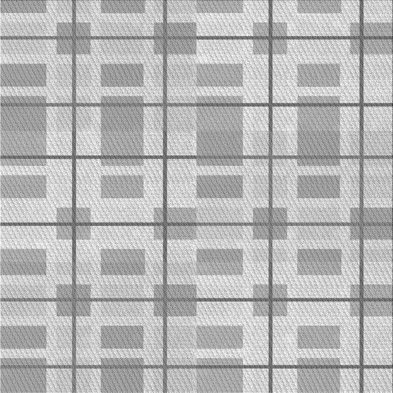 Ahgly Company Indoor Square Patterned Gunmetal Gray Area Rugs, 5' Square