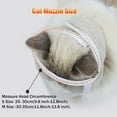 thumbnail image 5 of EKIDAZB Pet Muzzle Anti-bite Adjustable Breathable Anti-scratch Small Pet Transparent Grooming Muzzle Cat Supplies M, 5 of 7