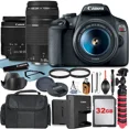 thumbnail image 1 of Canon EOS Rebel T7 DSLR Camera with 18-55mm + 75-300mm Lens + 32GB Memory Card + Case + Tripod + UV Filter + A-CELL Accessory Bundle, 1 of 9