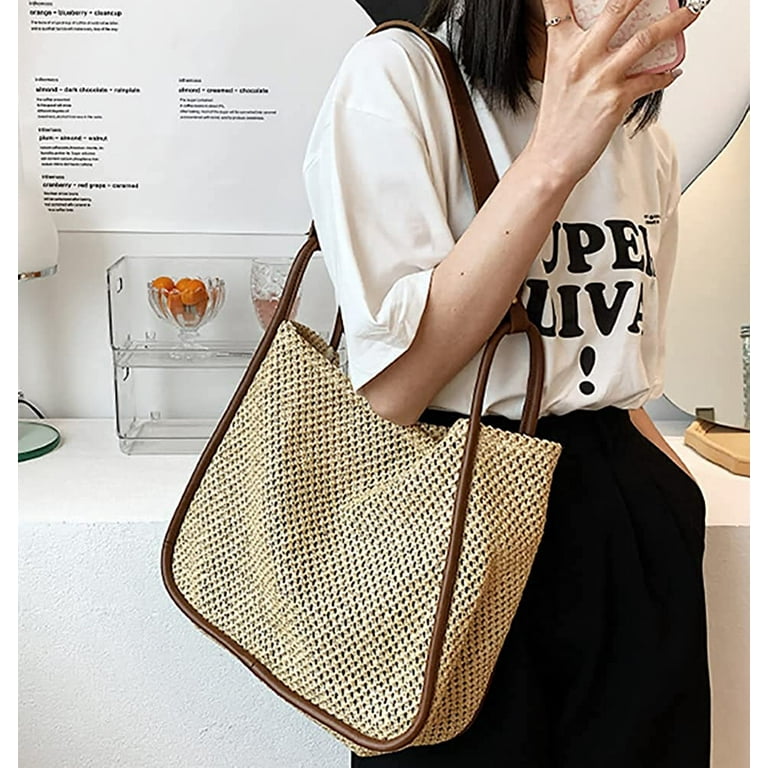 Fashion Summer Rattan Bag Designer Rattan Summer Bag Woven Tote