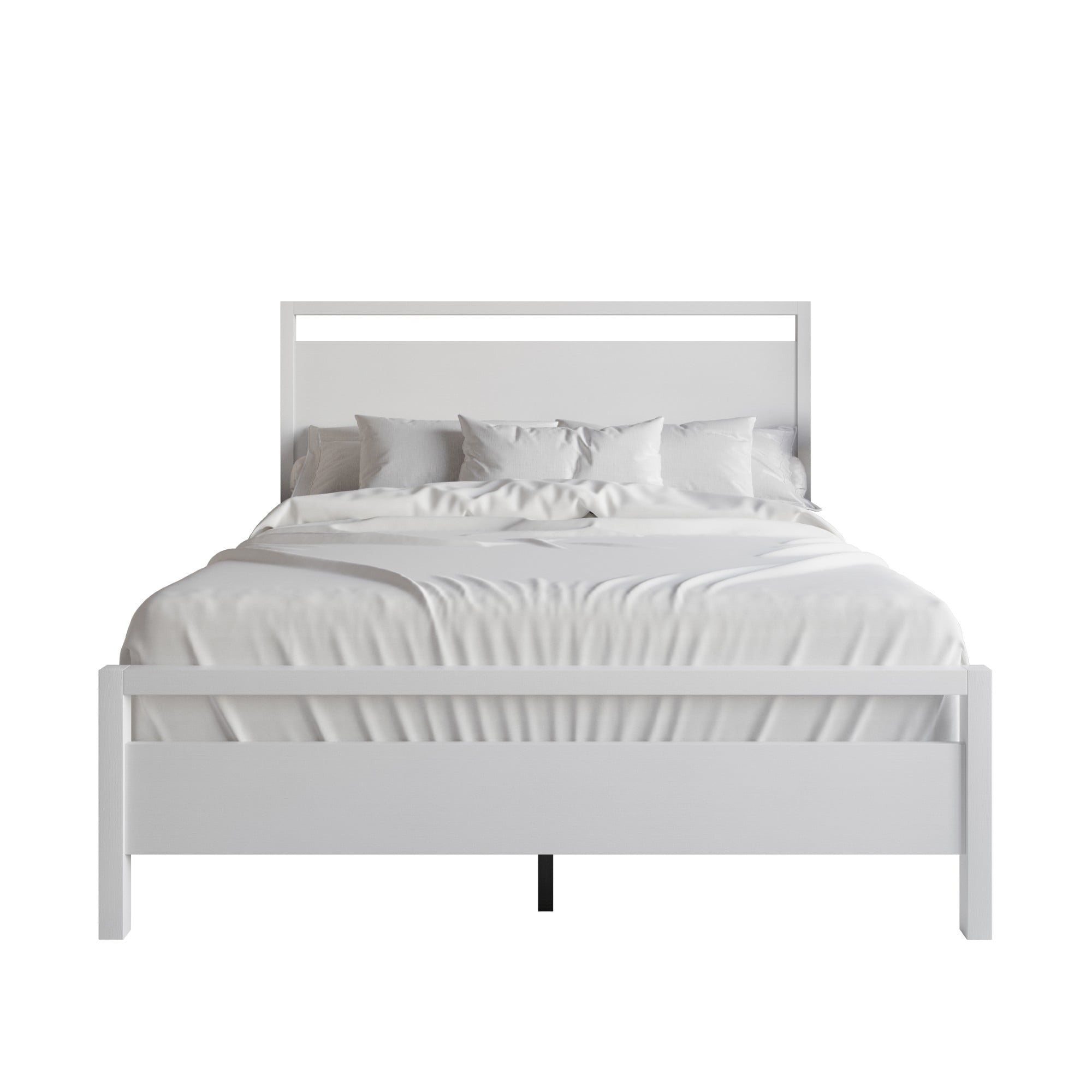 Ontario Panel Bed for Adult, Clean and Chic Modern Bed Frame, Perfect for Cozy Setups, Neutral Homes & Simple Interior Styles, Box Spring Required