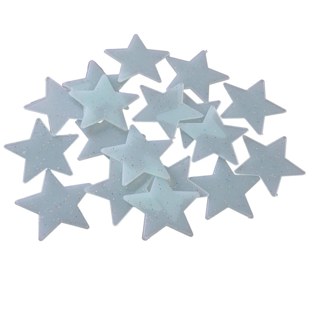 New 100x Home Wall Night Glow Space Star Stickers Ceiling Decal Baby Room 3cm 