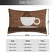 thumbnail image 2 of Fotbe Coffee Cafe Cup Funda de Almohada Decorativa Estilo Occidental, Lujo en Algodón, Fundas para Almohadas King, Cojín Estampado para Decoración del Hogar-14"x20", 2 of 6