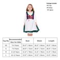thumbnail image 2 of FYMNSI Girls Oktoberfest Dress German Bavarian Dirndl Dresses 3 Piece Beer Festival Outfit Set Green 7-8 Years, 2 of 7