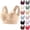 18# Complexion, variant on Chic Bra - Seamless Powerful Push Up Wireless Bra Lift Full-Figure Posture Correcting Bra Ice Silk Anti Sagging Bra Pink 48
