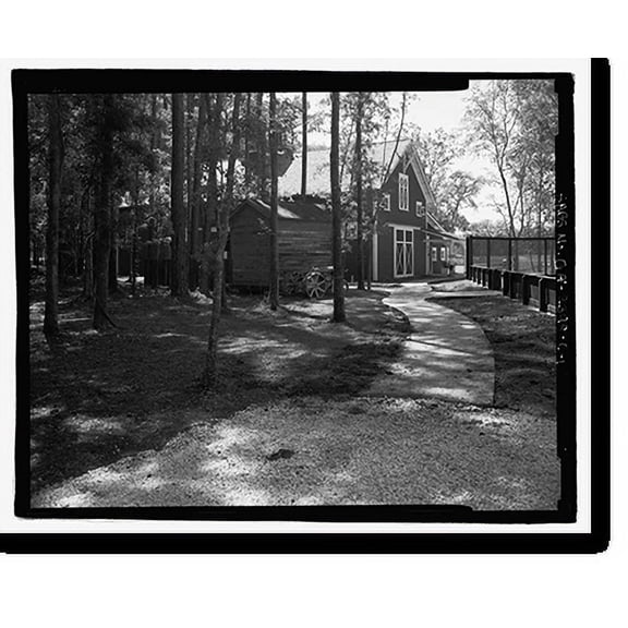 Historic Print, Richmond Hill Plantation, Dynamite Shed, East of Richmond Hill on Ford Neck Road, Richmond Hill, Bryan County, GA, 16" x 20"