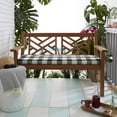 thumbnail image 2 of Sorra Home Black Buffalo Plaid Bench Cushion for Indoor and Outdoor Use, 2 of 5