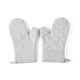 thumbnail image 5 of Advancent 1 par de guantes para horno microondas, portátiles, lavables, colgantes, resistentes al calor, protección para cocinar, guantes para Gris 2piezas, 5 of 6