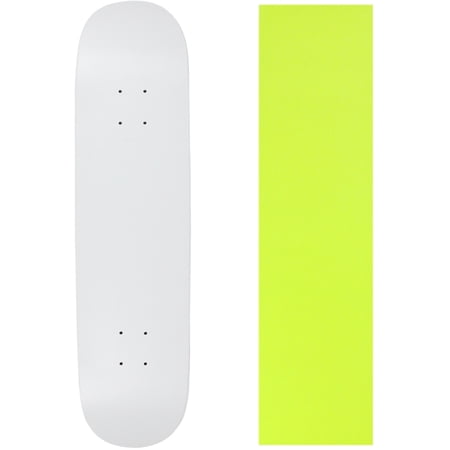 Skateboard Deck Blank Dipped White 8.5  Yellow Grip price history on PriceWatchPro