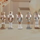 thumbnail image 4 of 5 adornos navideños de cascanueces, marionetas de cascanueces, figuras en miniatura. Oro, 4 of 8