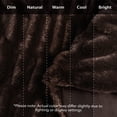 thumbnail image 6 of Regal Living Soft Plush Faux Fur Fuzzy Throw, Dark Brown, 50'' x 60'', 6 of 8