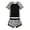 Leopard, variant on Aideaone Girls Short Sleeve Swimsuit 2-Piece Tankini Rash Guard Bathing Suit Sets Beach Swimwear 8-14T