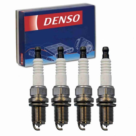 4 pc DENSO 3412 Spark Plugs for 0000-18-BP01 0000-18-JE41 AGSP32C BP01-18-110 BP02-18-110 BP11-18-110 BP13-18-110 BP13-18-110A JE41-18-110 SK16PR-E11 Z6B7-18-110 ZJY6-18-110 Ignition Wire Secondary