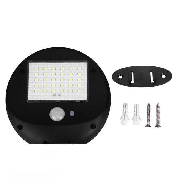 Lámpara solar de pared con sensor de movimiento, resistente a la intemperie, LED para exteriores, ideal para jardines, patios y garajes.