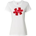 thumbnail image 3 of Inktastic Autism Awareness Be Kind Red Puzzle Piece Women's T-Shirt, 3 of 5