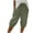 Army Green, variant on ZKCCNUK Bermuda Shorts for Women Summer Solid Ribbed Casual Knitted Elastic Waist Sports Shorts with Pockets S-2XL