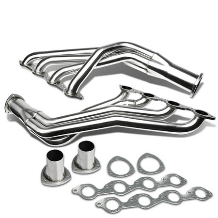 Chevy Big Block Long Tube V8 4-1 Design 2-PC Stainless Steel Exhaust Header - 396 402 427 (Best Flowing Big Block Chevy Heads)