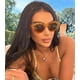 thumbnail image 3 of Gafas de sol AIEYEZO Oversized Cat Eye para mujer Orange Leopard, 3 of 7