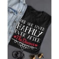 thumbnail image 3 of Happily Ever After The Divorce Women T-Shirt, Female Medium, 3 of 4