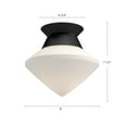 thumbnail image 6 of FM537508AGOP-Alora Lighting-Nora - 1 Light Flush Mount-7.5 Inches Tall and 8 Inches Wide-Aged Gold Finish, 6 of 7