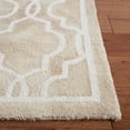 thumbnail image 4 of Safavieh Dip Dye Leighton Geometric Wool Area Rug, Beige/Ivory, 5' x 5' Square, 4 of 12