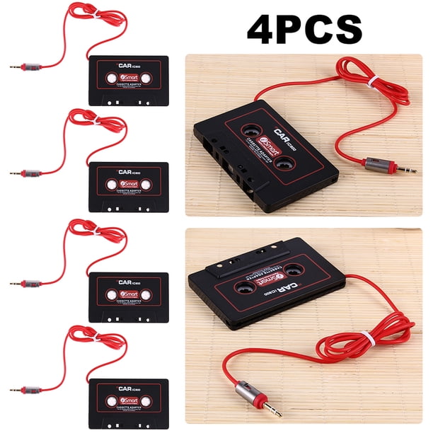 Adaptador Auxiliar Casete Convertidor Cinta Coche Con Conector Jack 3 5mm para Cable IPhone MP3