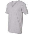thumbnail image 2 of American Apparel Unisex Fine Jersey Short-Sleeve V-Neck Heather Grey S, 2 of 2