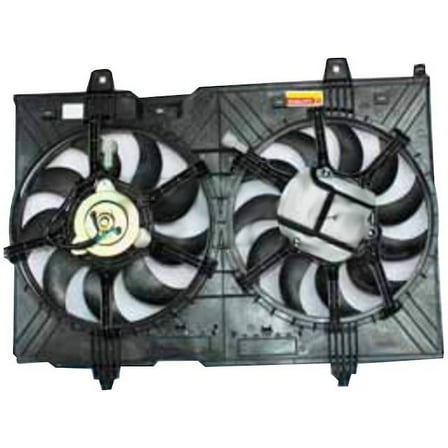 Radiator Fan Assembly - Compatible with 2008 - 2013 Nissan Rogue Sport Utility 2.5L 4-Cylinder 2009 2010 2011 2012