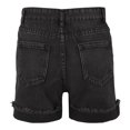 thumbnail image 6 of YVNAURA Women's High Waisted Stretchy Denim Shorts Summer Casual Jean Shorts with Pockets Ripped Distressed Raw Hem Y2K Mom Shorts 2026 Trendy,Black,L, 6 of 7