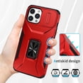 thumbnail image 3 of Funda para GANGXUN iPhone 12 Pro Max - Soporte metálico, Función magnética, Rojo, 3 of 5