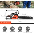 COOCHEER 62CC Gas Chainsaw 20 Inch 2Cycle Gasoline Powered Chain Saws