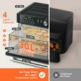 thumbnail image 3 of Combo Air Fryer, horno tostador, cocina en caja, 32 L, 1800 W, 3 of 8