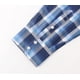 thumbnail image 5 of Camisa COEVALS CLUB para hombre, estilo vaquero, a cuadros, color azul, talla M, 5 of 7