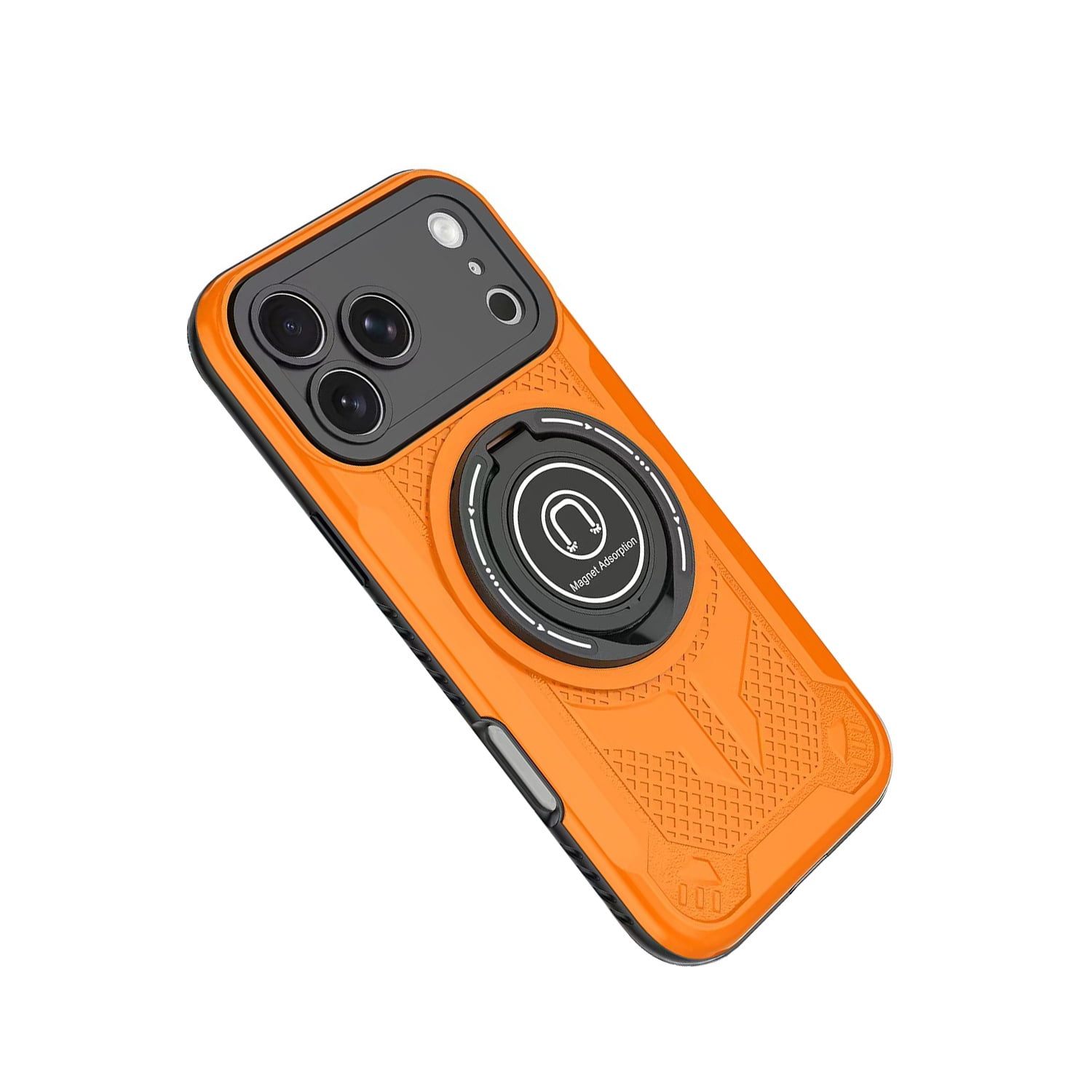 Protective Loop Strap Armor Case for iPhone 17 Pro Max (MagSafe Compatible) - Orange
