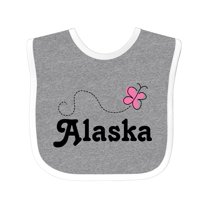 Inktastic Alaska Butterfly Girls Baby Bib