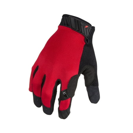 

212 Performance MGGC-BL02-011 Silicone Grip Touch-Screen Compatible Mechanic Gloves in Red X-Large