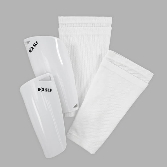 White Soccer Shin Guards