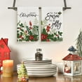 thumbnail image 5 of &nbsp;SOME THING Holly Merry Christmas Kitchen Towels Dish Towels, 18x26 Inch Holiday Jolly Winter Decoration Hand Towels Set of 2, 5 of 6