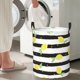 thumbnail image 5 of Balery Lemon Cesta de ropa redonda con asas, impermeable, independiente, para ropa, juguetes, dormitorio y familia-Small, 5 of 6