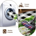 thumbnail image 6 of Welcome Front Door Rugs 2x3 ft Spring Country Farm Green Boxwood Flowers Wreath Black White Plaid Small Rug for Entryway Non Slip Washable Bathroom Door Mat Absorbent Floor Mat for Indoor Entrance, 6 of 9