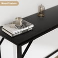 thumbnail image 3 of Narrow Console Table, Gold Sofa Table with Outlets, Behind Couch Table for Living Room, Hallway Table for Entryway-Black, 3 of 7