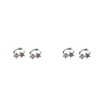 thumbnail image 3 of Guardurnaity Declaración con estos elegantes y lindos aretes de aro de estrella, livianos y cómodos de usar como regalo Type2 NO2, 3 of 6