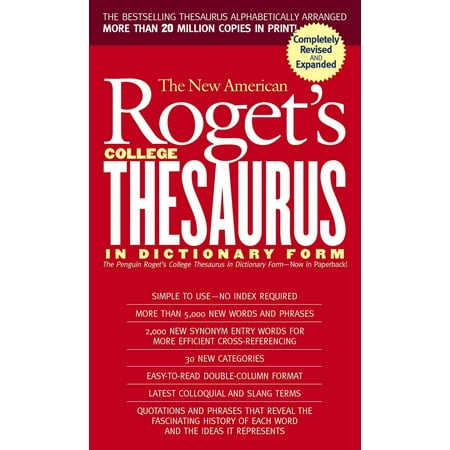 New American Roget's College Thesaurus in Dictionary Form (Revised & (The Best Pre Med Colleges In America)
