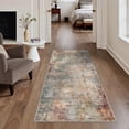thumbnail image 3 of DEORAB 2x3 Area Rugs Low Pile Lightweight Machine Washable Rug Non Slip Indoor Doormat for Kitchen, Entryway, Bathroom, Red, 3 of 6
