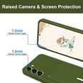 thumbnail image 2 of case for Galaxy S23 Plus 5G Case - Slim Silicone Wallet Case with Card Holder, Soft Microfiber Lining, Shockproof, Green, 2 of 11