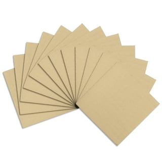 Corrugated Cardboard Sheets 4mm - 3/16 Thick 12x16- 5 Pack. Filler Insert  Pads, Brown Frame Backing Rectangular & Square Flat Boards for Art&Crafts,  DIY Projects, Mailing,Dividers & Packaging 