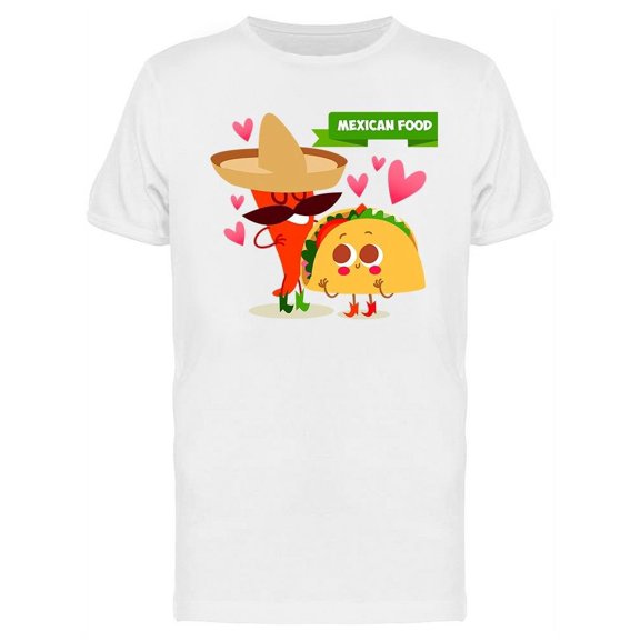 Taco In Love T-Shirt Men -Image by Shutterstock, Male XX-Large