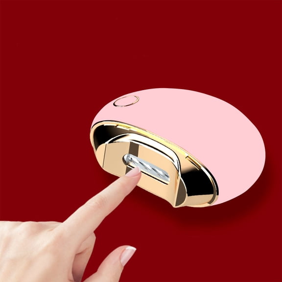 FEOLGEHLY Electric Nail Cutter with Charging Cable, Fingernail & Toe Nail Clippers, Toenail Clippers for Thick Nails, Nail Trimmer for Men Women Adults Seniors, Pink